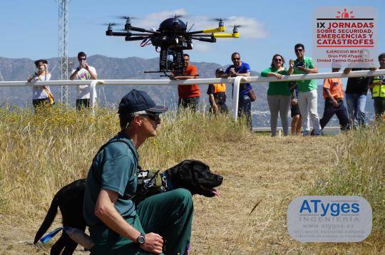 Primera prueba de rescate mixto Drones & Unidad Canina Guardia Civil