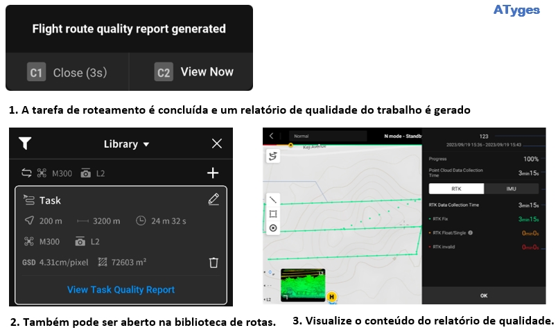 Zenmuse L2 - Relatório de qualidade de campo